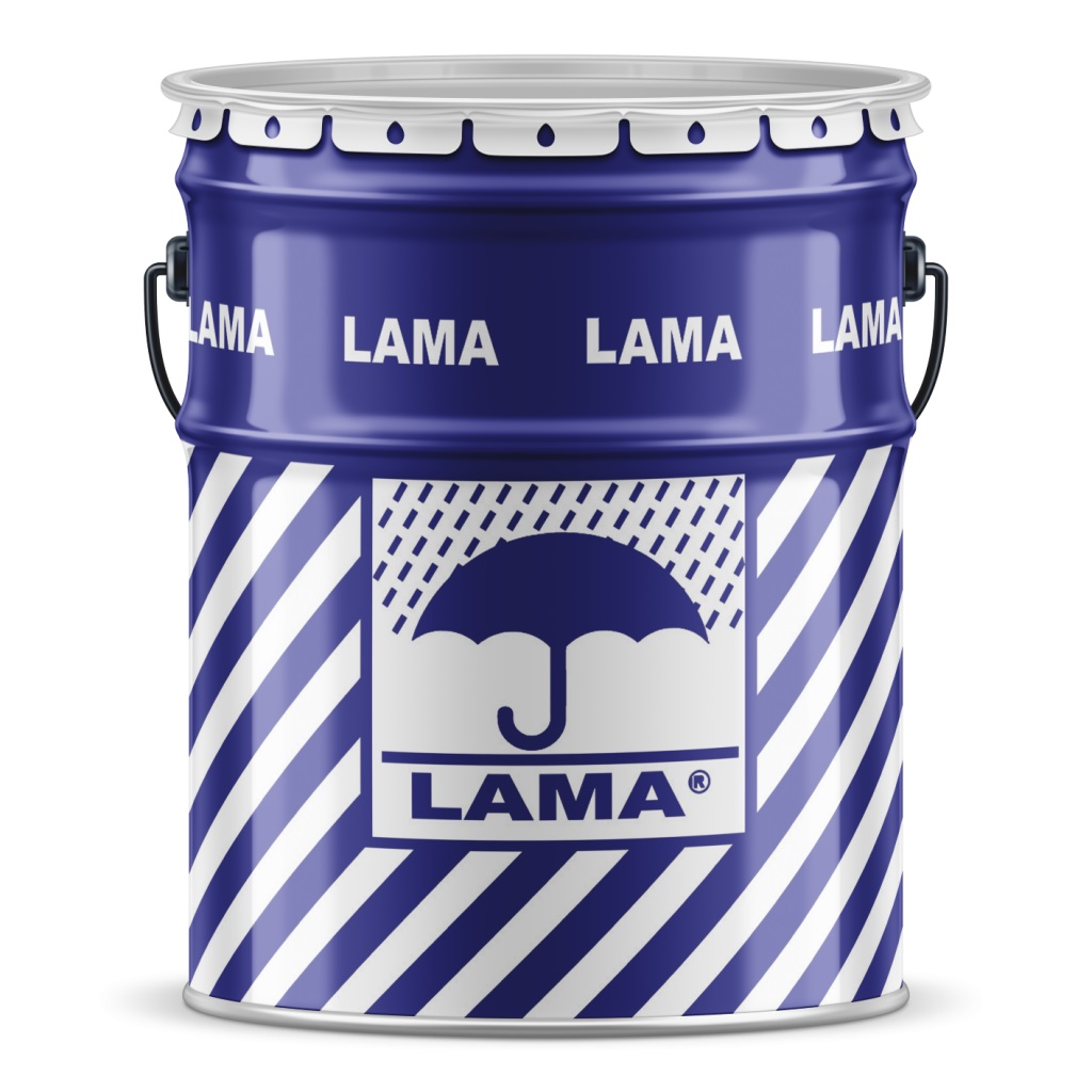 LAMAWP-RUBBERCOAT is a cold applied bituminous rubberized solvent-based compound of a very high elasticity (modified with Styrene Butadiene Styrene – SBS)
