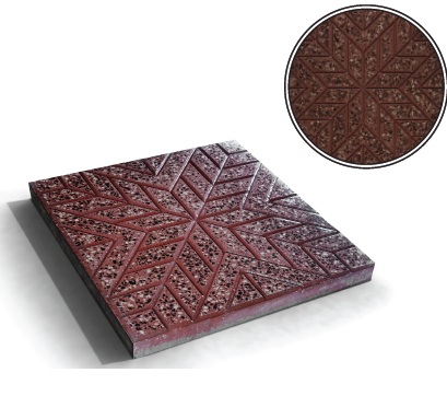 Leaf-Pattern_outdoor-Sidewalk_concrete - Traditional - Tiles - Al Mutatawera for Concrete Products