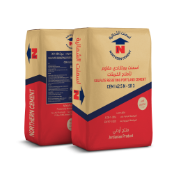 Northen cement company_ شركة اسمنت الشمالية_ الأسمنت البورتلاندي المقاوم لأملاح الكبريتات  CEM I 42.5N - SR 3